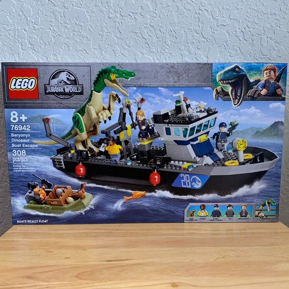 Lego Other - LEGO Jurassic World Baryonyx Dinosaur Boat Escape 76942 - BRAND NEW